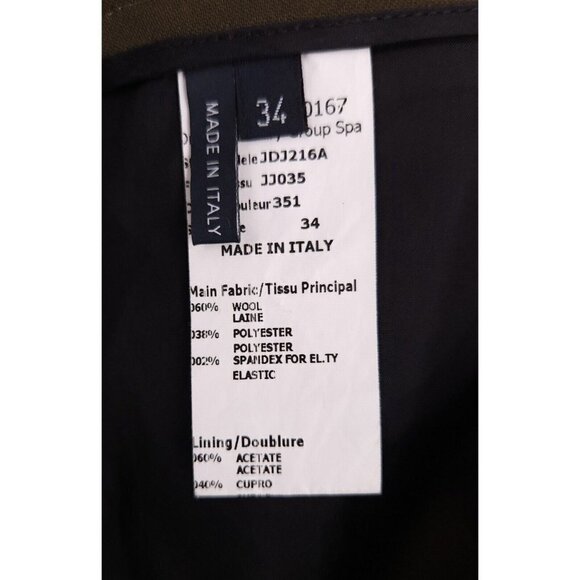 Jil Sander Women Size 34 US Small Cropped Trouser Pant In Green - Picture 7 of 7